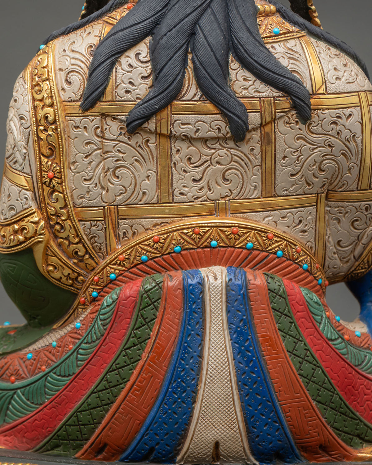 Multicolor Guru Rinpoche Statue – Handicrafted Buddhist Figurine