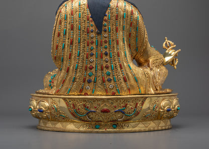 Guru Rinpoche Statue | Traditional Buddhist Master Sculpture
