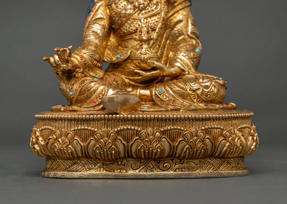 Premium Guru Rinpoche Statue | Tibetan Buddhist Spiritual Artwork