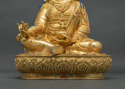The Lotus-Born Guru Rinpoche Statue | Enlightened Presence for Altars