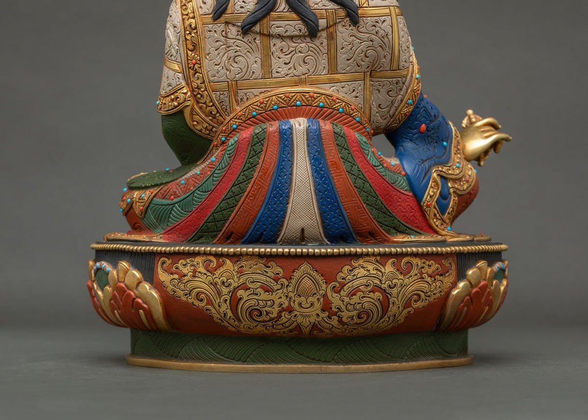 Multicolor Guru Rinpoche Statue – Handicrafted Buddhist Figurine