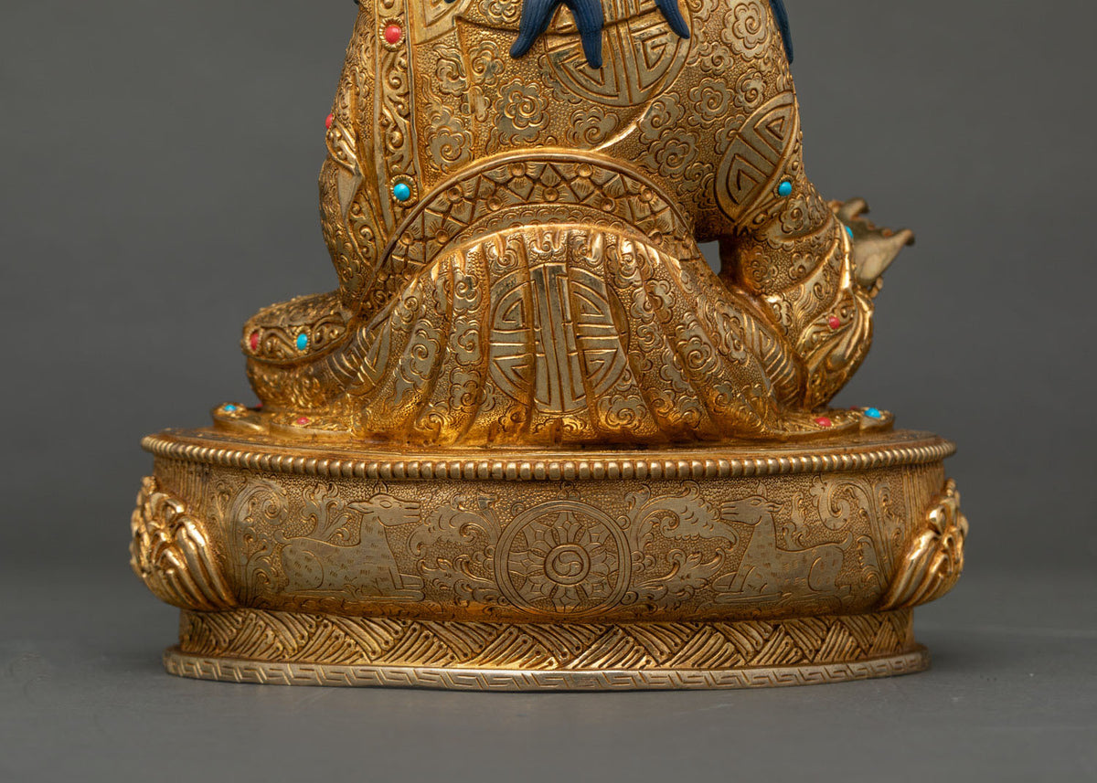 Premium Guru Rinpoche Statue | Tibetan Buddhist Spiritual Artwork
