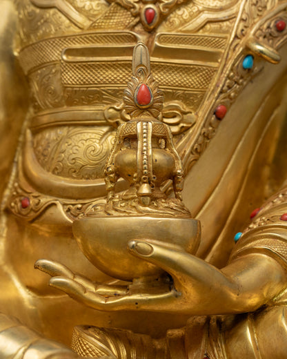 The Lotus-Born Guru Rinpoche Statue | Enlightened Presence for Altars
