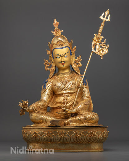 Guru Rinpoche Statue from Nepal | Handcrafted Protector