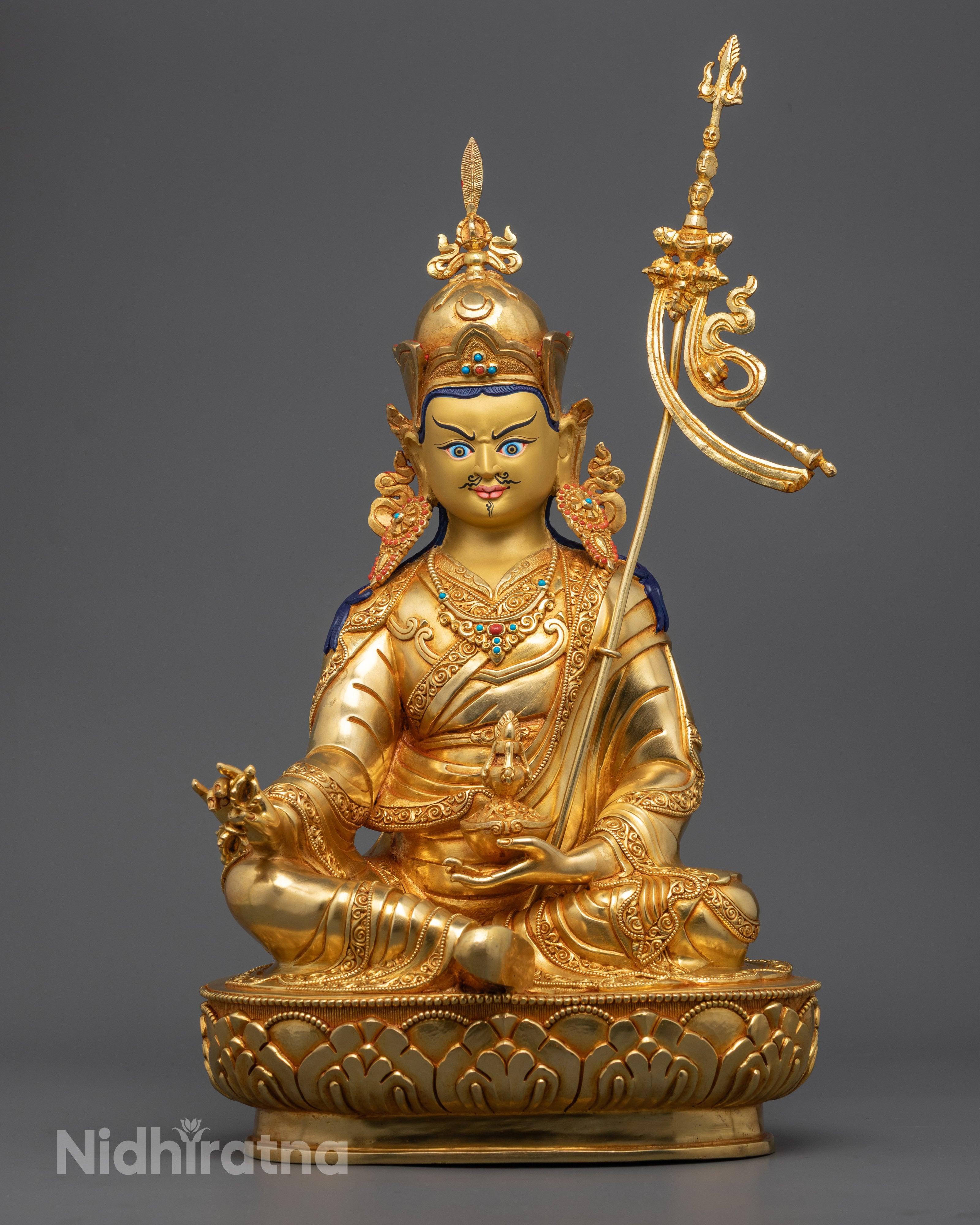 Guru Rinpoche Padmasambhava Statue | Handcrafted in Nepal – Nidhiratna