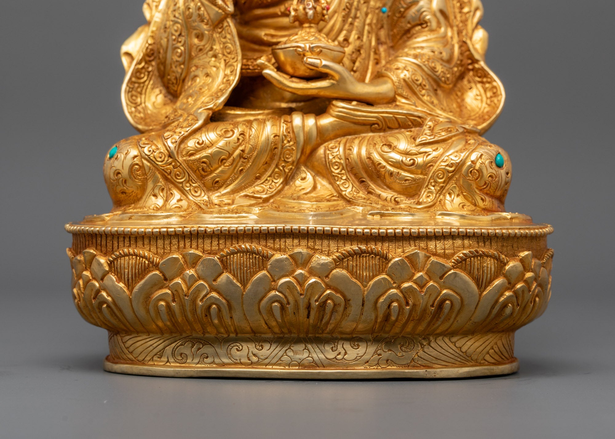 Shop Hand-Carved Guru Rinpoche Statue | Tibetan Buddhist Icon