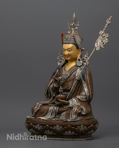 Guru Rinpoche Statue | Handcrafted Tibetan Padmasambhava Sculpture
