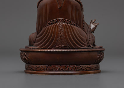 Machinemade Oxidized Padmasambhava Statue | Powerful Tibetan Guru Idol