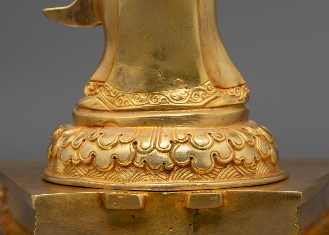 Padmasambhava with Disciple Statue | Traditional Tibetan Buddhist Art