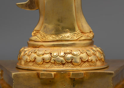 Padmasambhava with Disciple Statue | Traditional Tibetan Buddhist Art