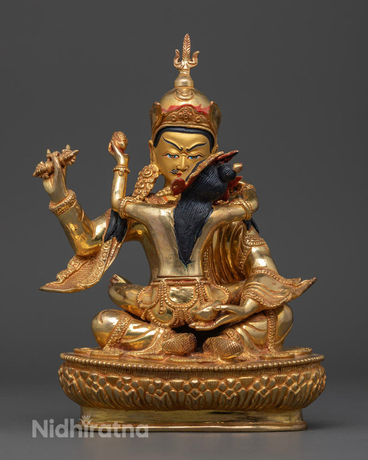 Lotus Born Buddhist Guru Rinpoche with Consort Statue