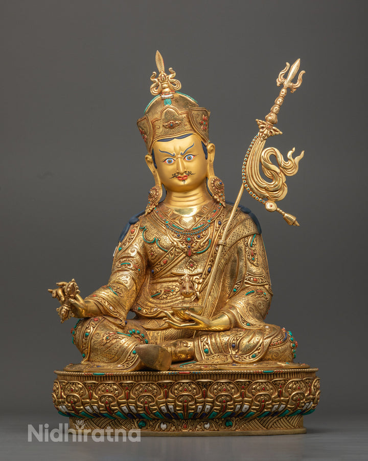 Guru Rinpoche Statue | Handcrafted Himalayan Buddhist Art