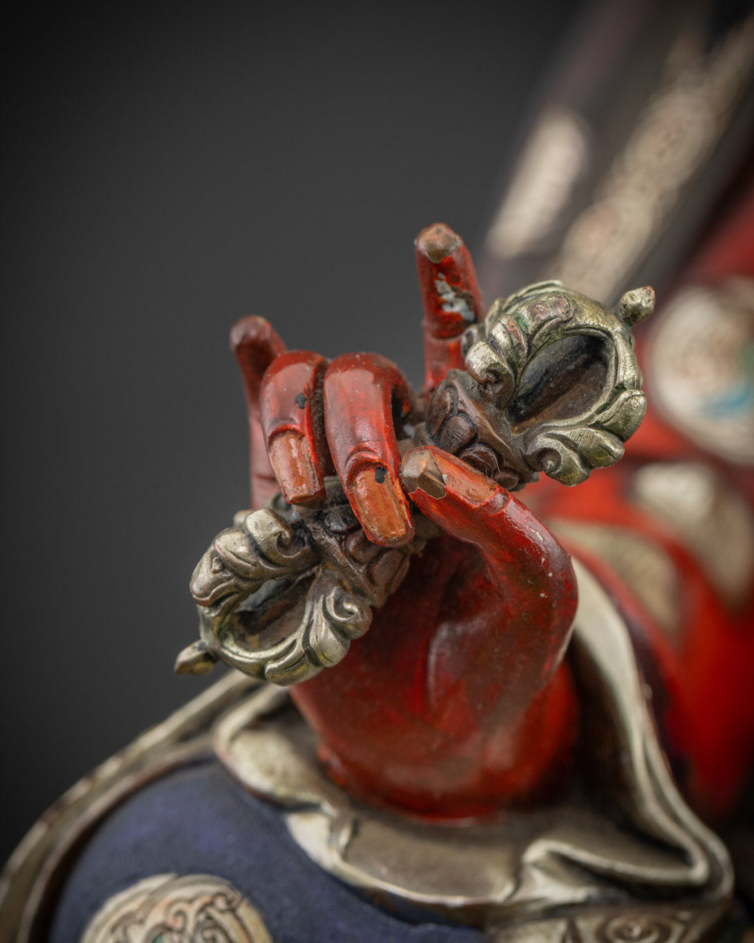 Buddhist Guru Rinpoche Statue | Himalayan Sacred Artwork