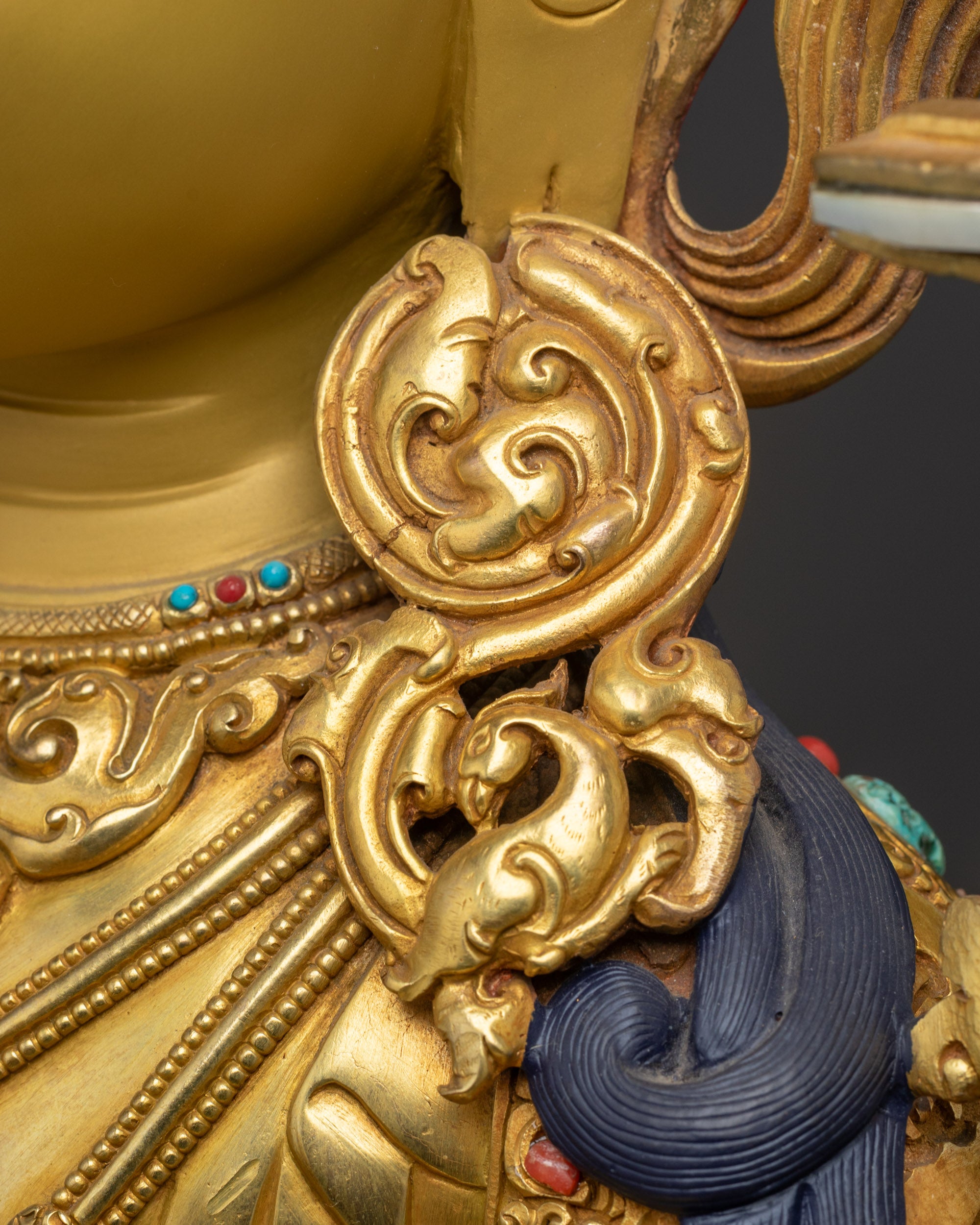 Bodhisattva of Wisdom Manjushri Sculpture | Buddhist Meditation Idol