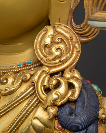 Bodhisattva of Wisdom Manjushri Sculpture | Buddhist Meditation Idol