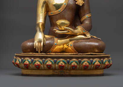 Gautama Buddha and Disciples Statue | Traditional Buddhist Sculpture