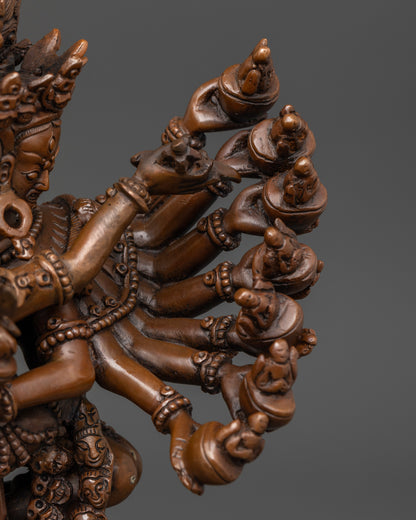 Oxidized Hevajra Statue: A Divine Protector for Your Altar