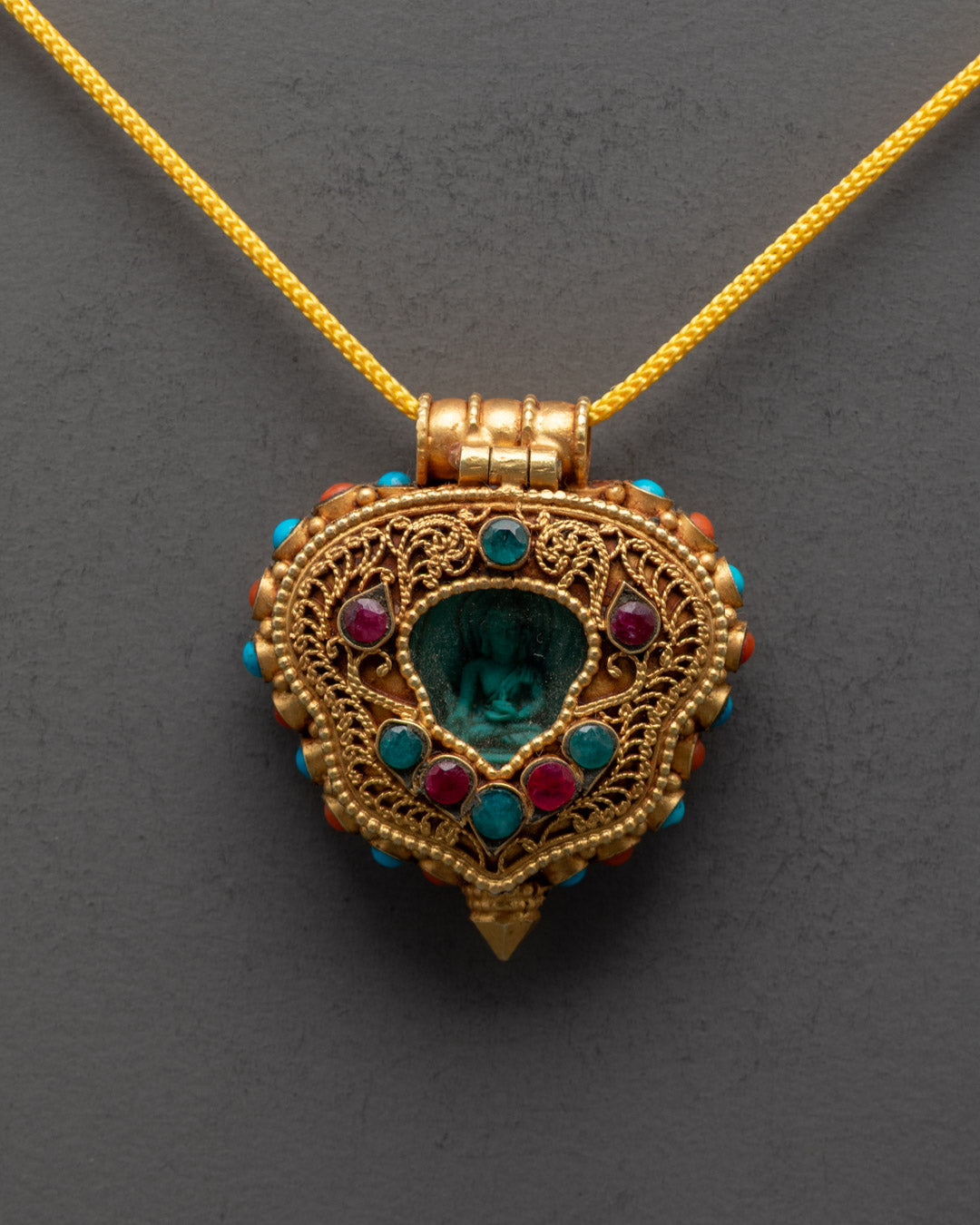 Hand-Carved Shakyamuni Buddha Locket | Buddhist Pendant