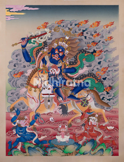 Hand-Painted Palden Lhamo Thangka | Original Thangka