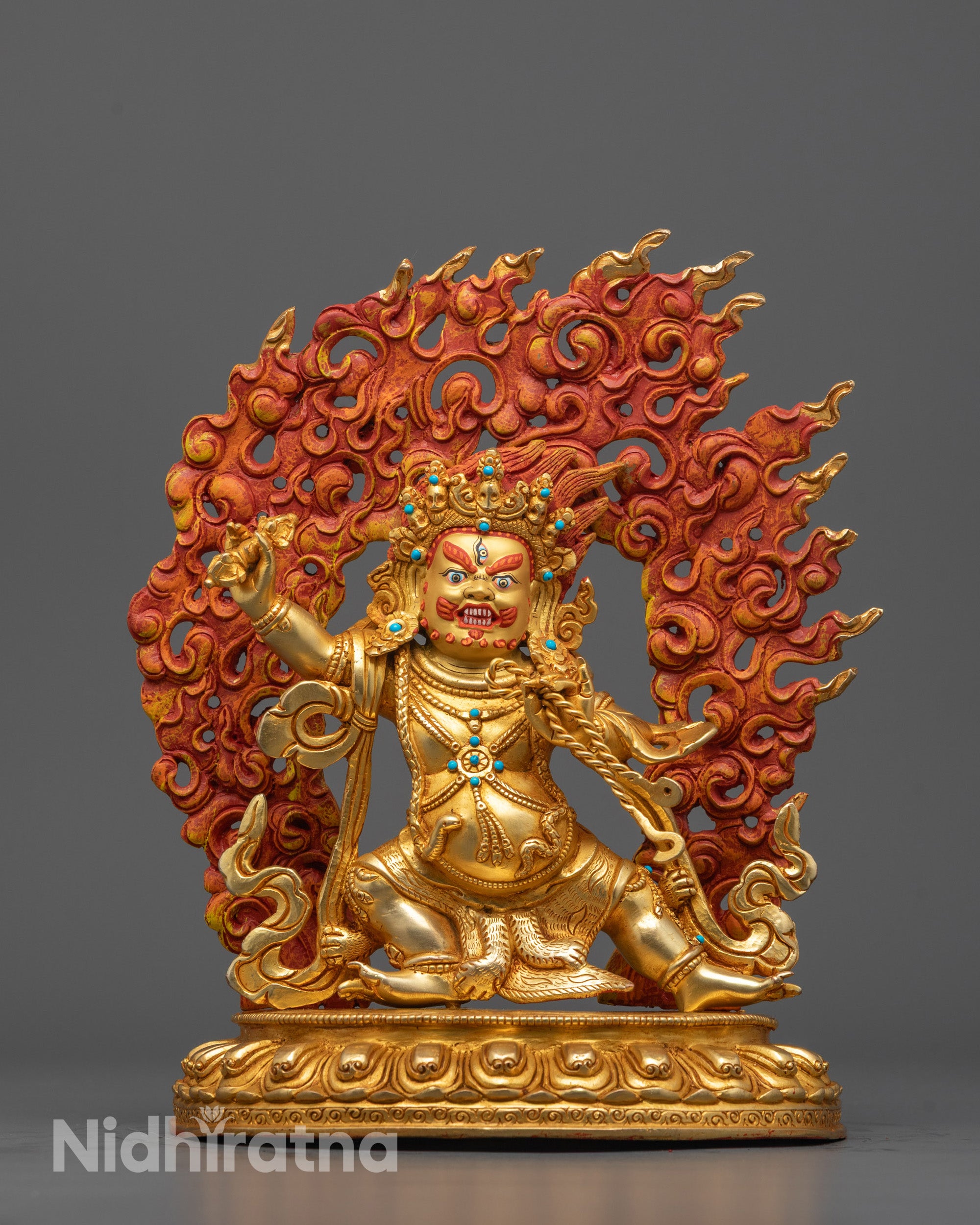Hand-carved Vajrapani Statue from Nepal