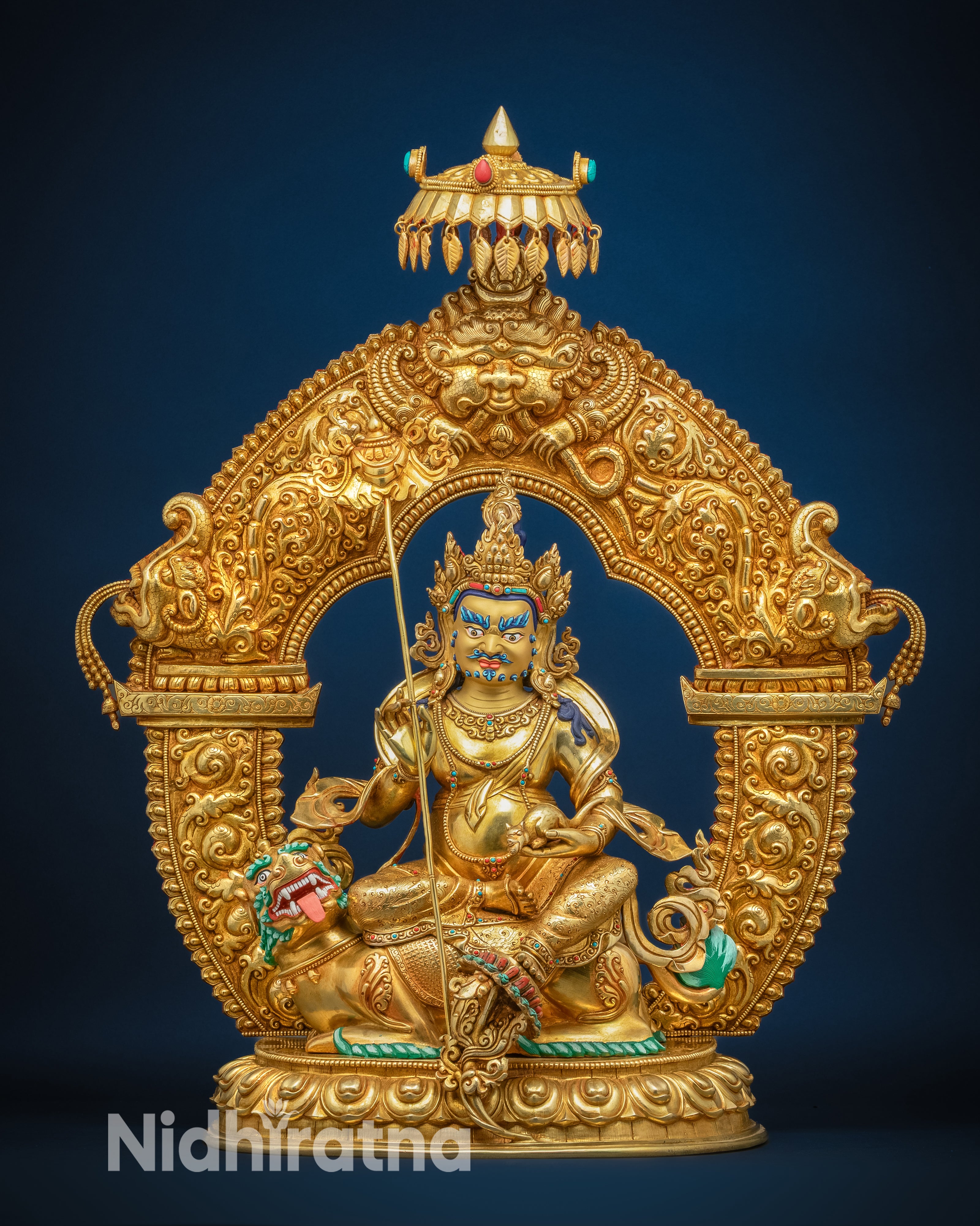 Handcrafted Buddhist Namtoshe (Vaishravana) statues collection – copper Himalayan wealth deity sculptures from Nepal for prosperity