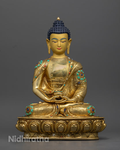 Handcrafted Amitabha Buddha Statue | Tibetan Buddhist Art