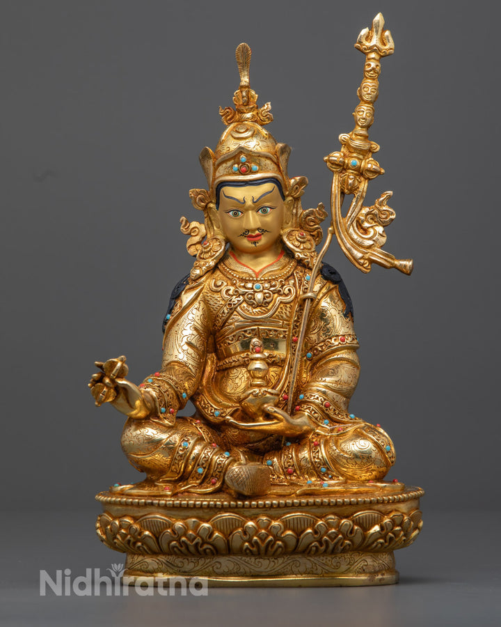 Handcrafted Guru Rinpoche Statue | Tibetan Master 