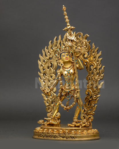 Handcrafted Vajrayogini Statue Left Side View Nepalese Buddhist Goddess