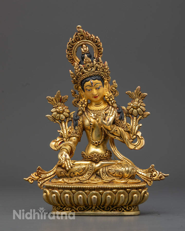 White Tara Statue | Handmade Buddhist Figure