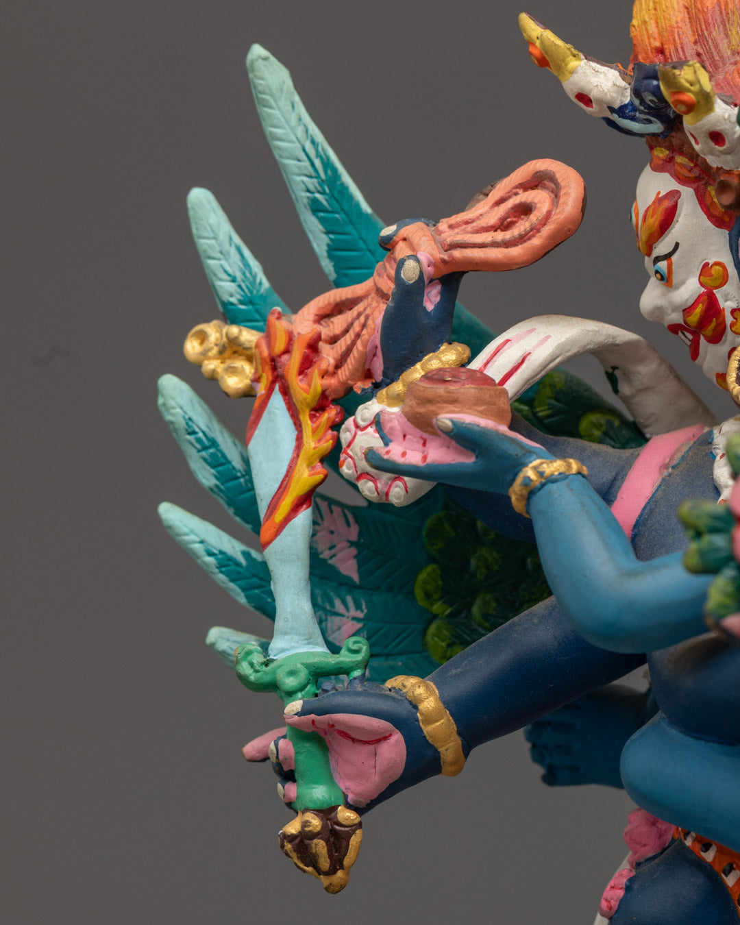 Beautifully Hand-carved Hayagriva Statue