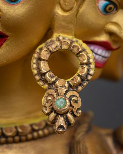 Wrathful Hevajra Statue from Nepal | Collector-Grade Buddhist Figurine