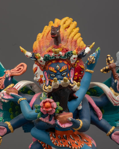 Beautifully Hand-carved Hayagriva Statue