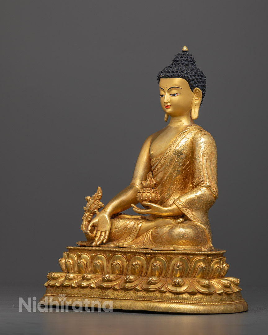 Medicine Buddha Mantra Statue | Healing Buddha