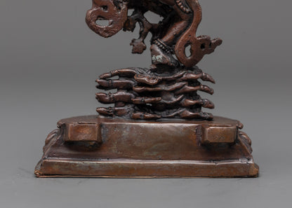 Oxidized Copper Hevajra Statue | Fierce Tantric Protector