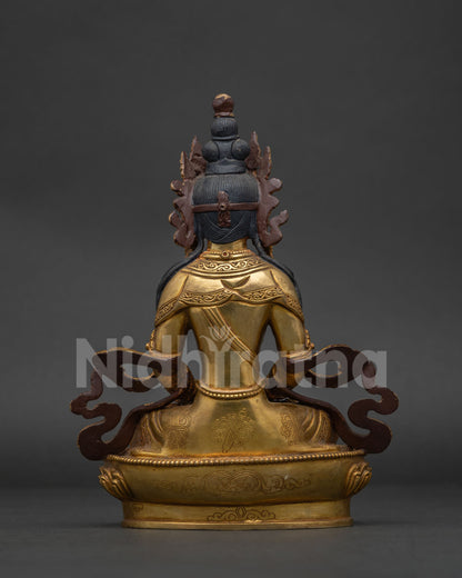 Himalayan Amitayus Buddha statue handcrafted by Newari artisans in Nepal.