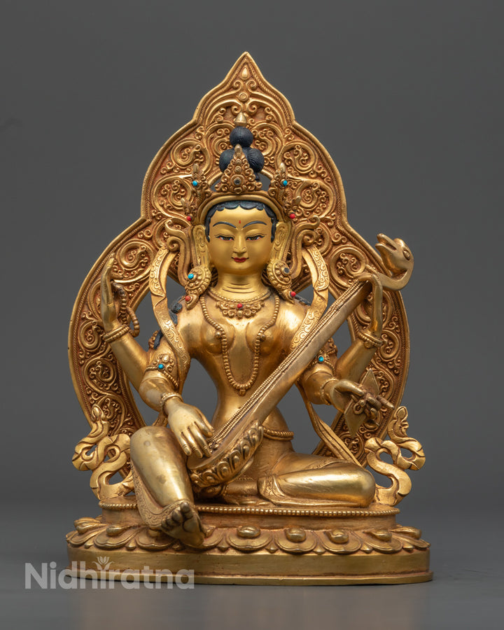 Saraswati Statue | Enhance Spiritual Growth &amp; Artistic Expression with Divine Energy