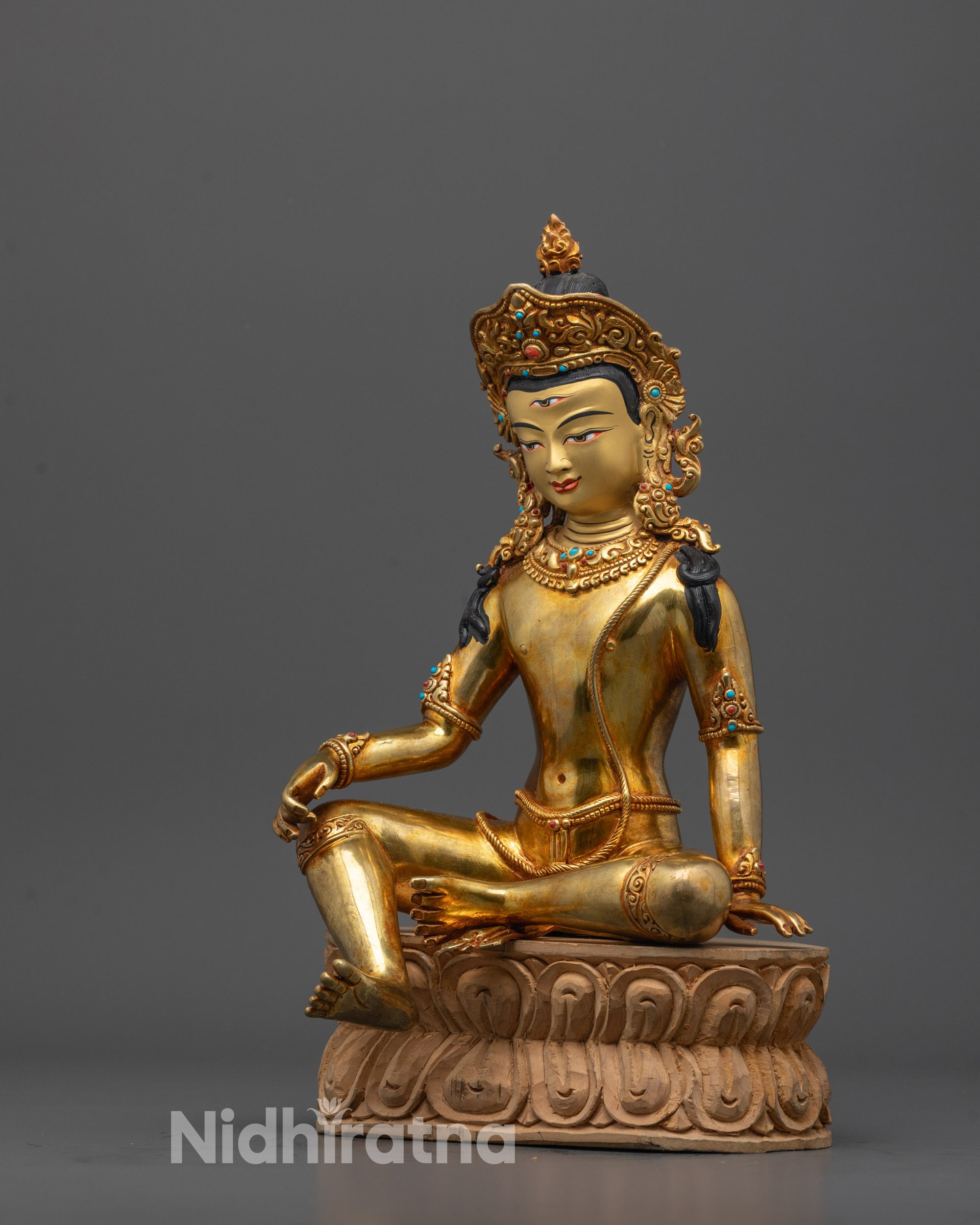 Masterfully Crafted Indra Statue | Divine Hindu God of Rain & Thunder