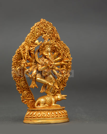 Intricately designed Ganesh elephant god statue for spiritual decor and home altar