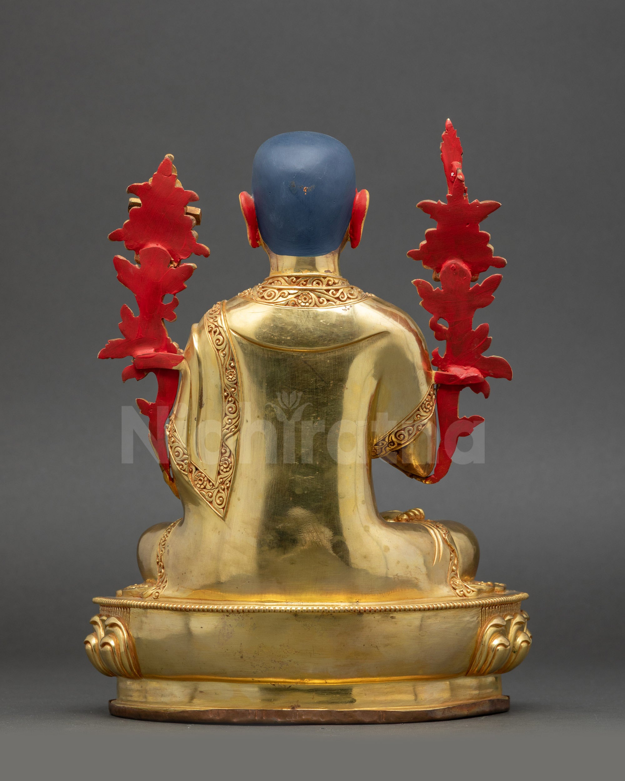 Je Tsongkhapa sculpture for meditation altar Himalayan Buddhist decor