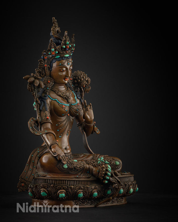 Green Tara Statue | Original Handmade Buddhist Statue