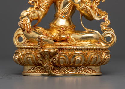Green Tara Female Buddha Rupa | Tibetan Buddhism