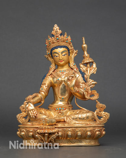 Jigten Sumlé Gyalma Victorious three worlds Tara gold statue Buddha