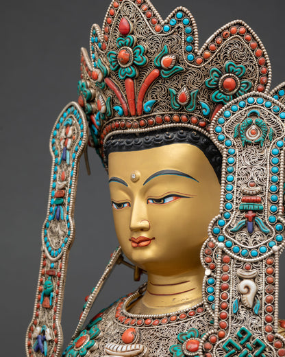 Jowo Rinpoche Statue – Tibetan Buddhist Devotional Art
