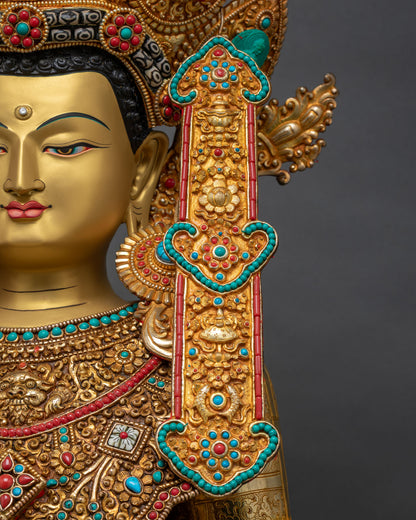34" Large Jowo Shakyamuni Rinpoche Statue | A Centerpiece for Devotion