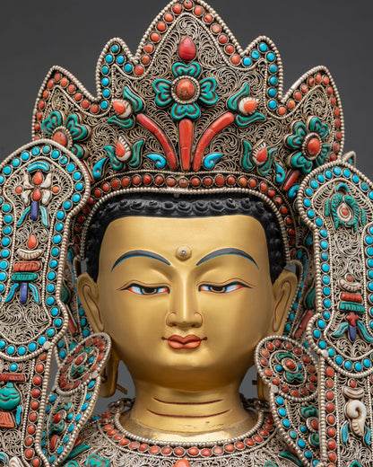 Jowo Rinpoche Statue – Tibetan Buddhist Devotional Art