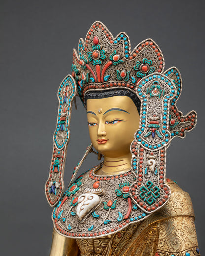 Jowo Rinpoche Statue – Tibetan Buddhist Devotional Art