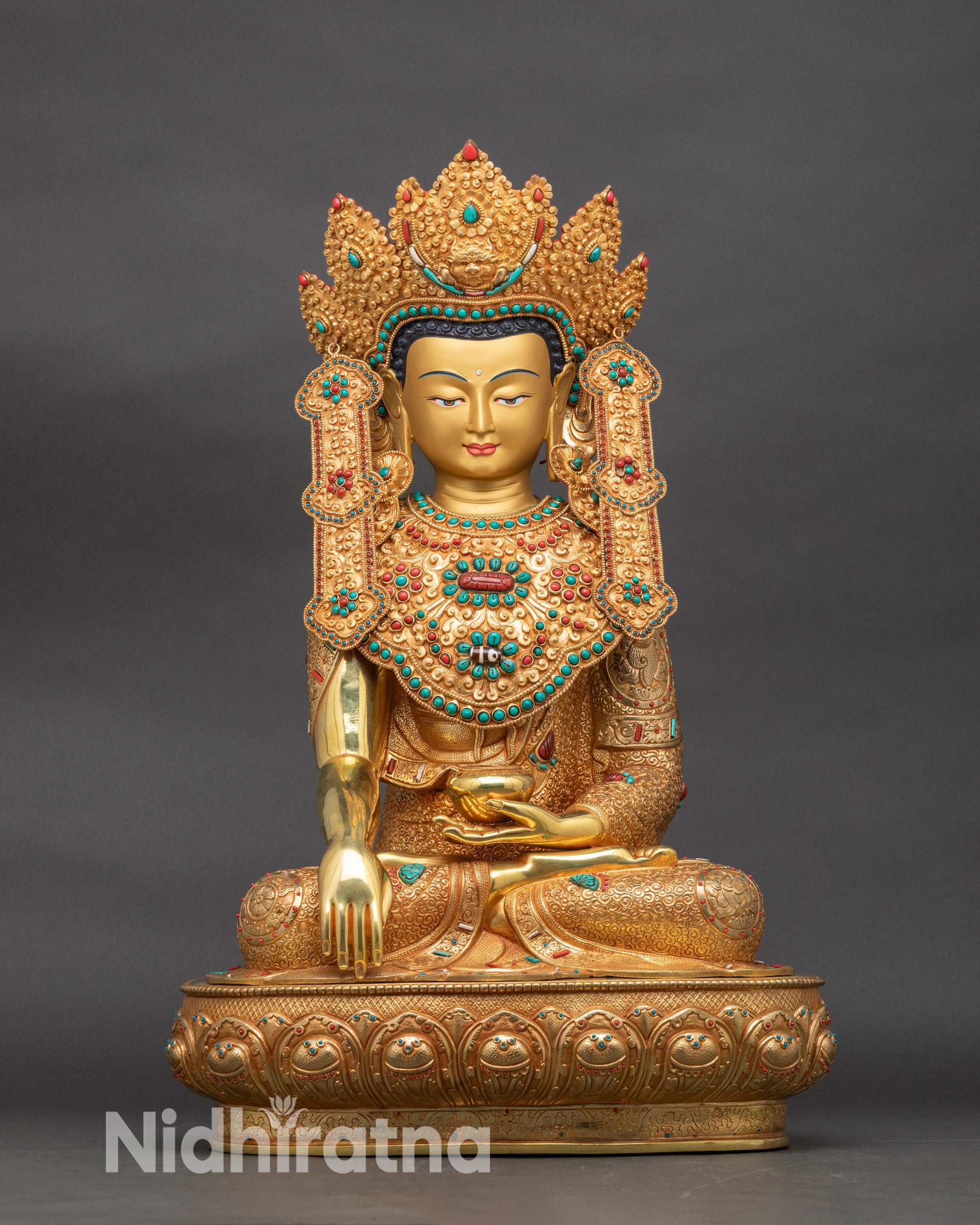 Premium Jowo Rinpoche Statue | Handcrafted Tibetan Artwork – Nidhiratna