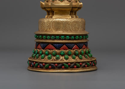 Handmade Kadam Style Stupa | Chorten Chaitya