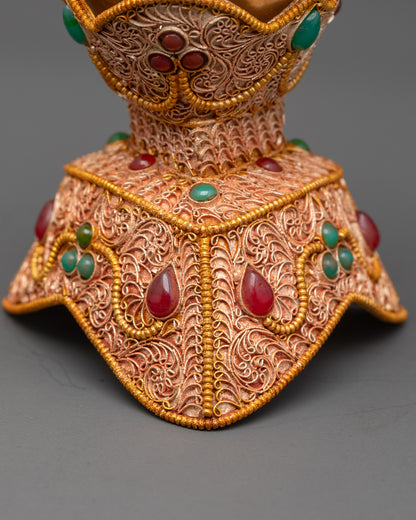 Tibetan Kapala Set | Skull Offering Cups for Buddhist Tantric Altars