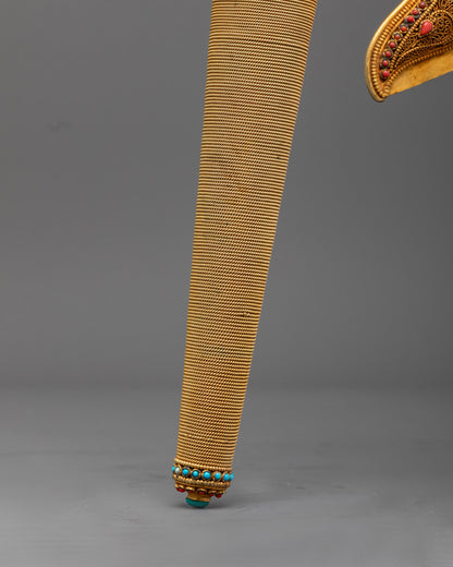 Sacred Kartika Axe for Rituals | Handcrafted Tibetan Buddhist Tool